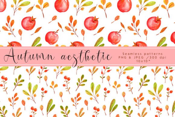 Autumn Aesthetic Seamless Patterns: A Creative Foundation for Seasonal Design