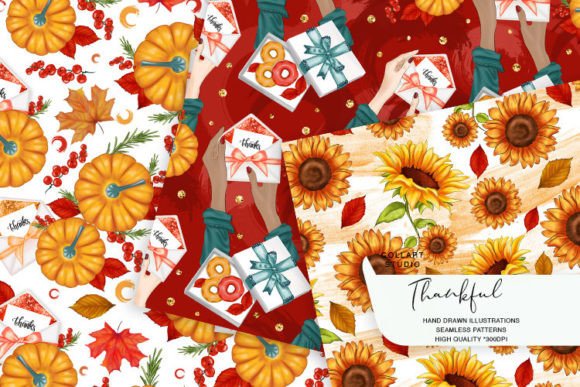 Autumn Digital Paper: Hand-Drawn Fall Patterns for Real Creative Work