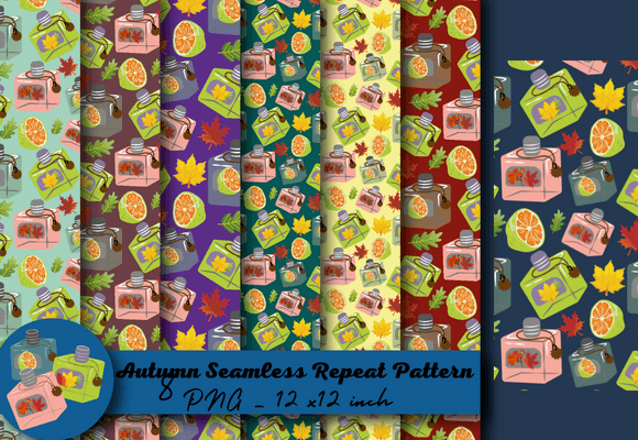 Bring Warmth and Texture to Your Creative Projects with Autumn Seamless Repeat Patterns