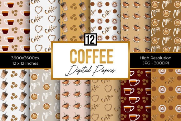 Coffee Digital Paper Patterns: A Versatile Resource for Designers and Makers