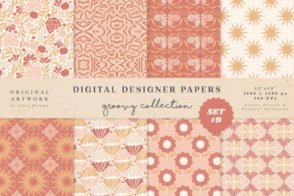 Delicate Flowers Digital Papers Patterns: Elevating Creative Professionalism in a Visual-First World
