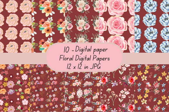 Floral Digital Papers Patterns: Smart Choices for Real Creative Work