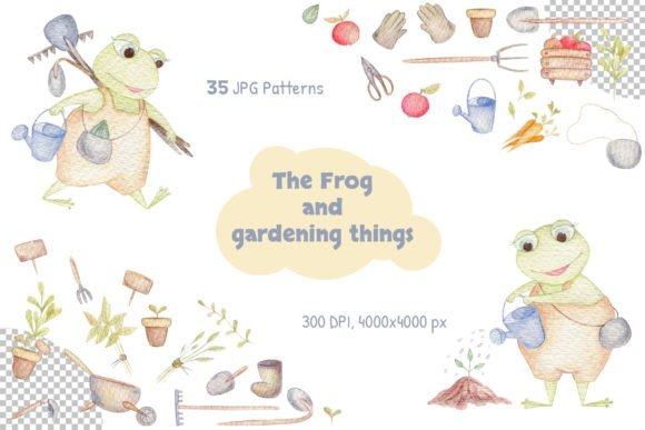 Garden and Frog Patterns Collection