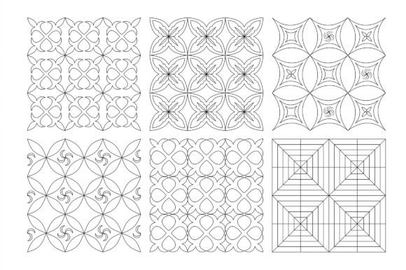 Geometric Patterns Doodle Background Set