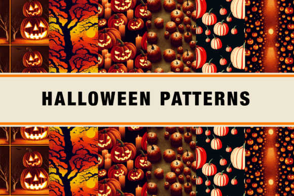 Halloween Seamless Patterns - Set of 6