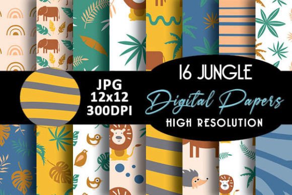 Jungle Safari Digital Papers Patterns: Strategic Design Assets for Purpose-Driven Creators