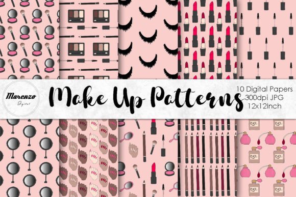 Make Up Patterns - Digital Papers