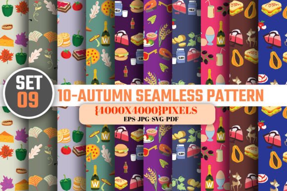Seamless Autumn Digital Paper Patterns-9