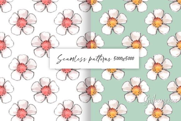 Simple Floral Patterns: High-Resolution Digital Assets for Real Creative Work