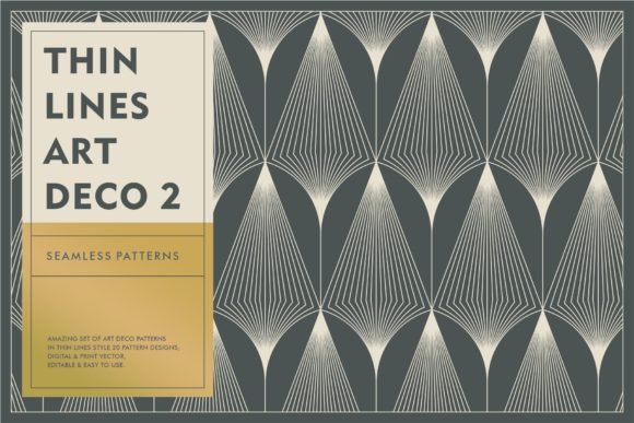 Thin Lines Art Deco Patterns