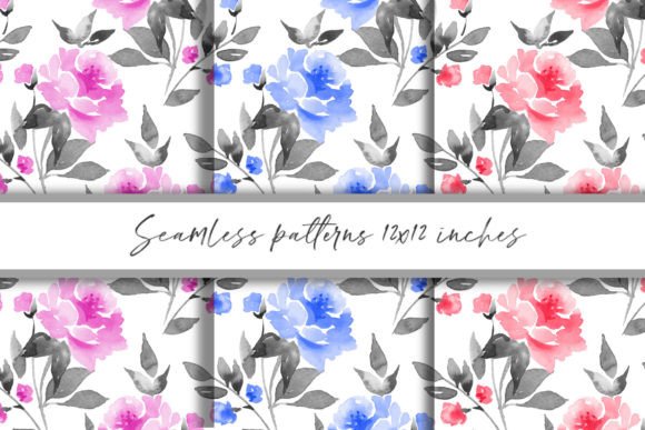 Watercolor Decorative Floral Patterns: Your Go-To Resource for Timeless, Hand-Painted Charm