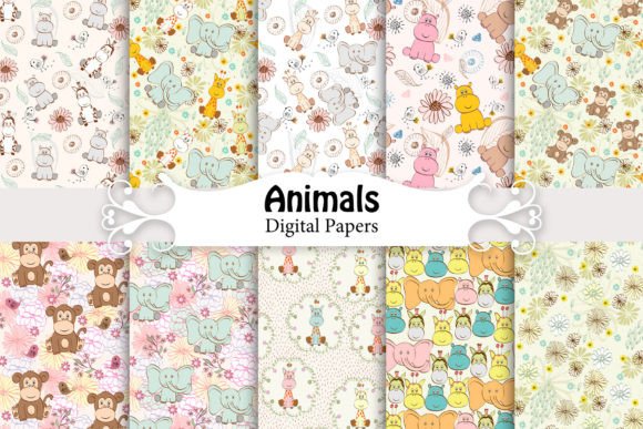 Wild Animals Seamless Patterns